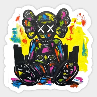 kaws xx art Sticker